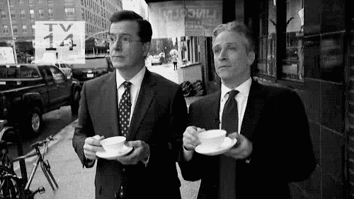 Colbert and Stewart
